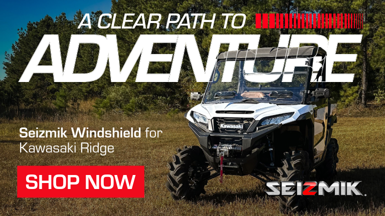 Seizmik Toolless Windshield Kawasaki Ridge